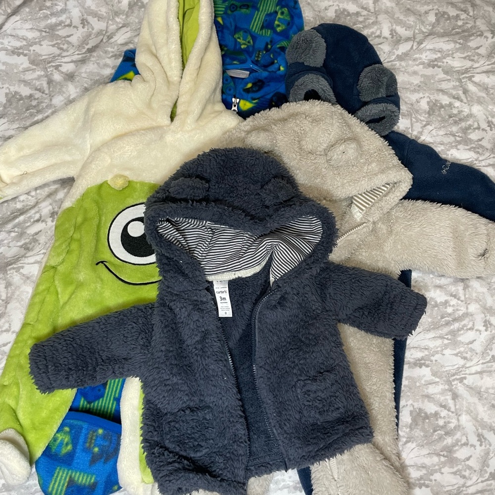 Columbia and carters 3-6-12 months coats bundle
